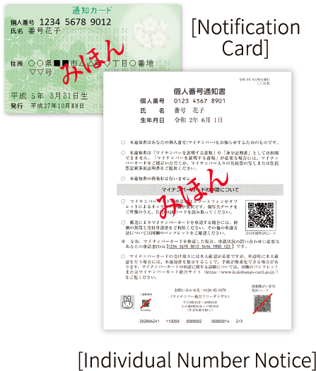 [Notification Card] [Individual Number Notice]