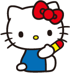 キティちゃんイラスト STEP2